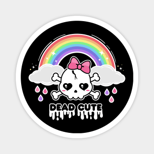 Dead Cute | Kawaii Skull | Pastel Goth Magnet